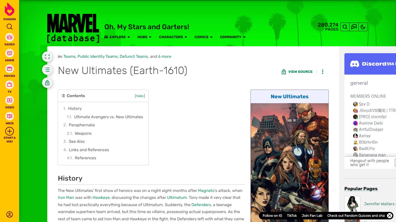 New Ultimates (Earth-1610) | Marvel Database | Fandom